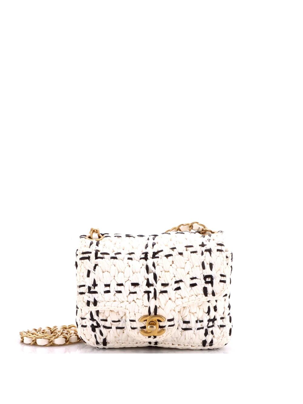 Chanel Cc Chain Flap Bag Tweed Effect #371007C43B